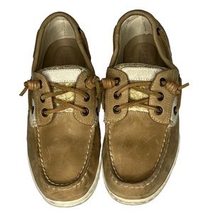 Women's Sperry Top Slider Boat Shoe with Gold Accent